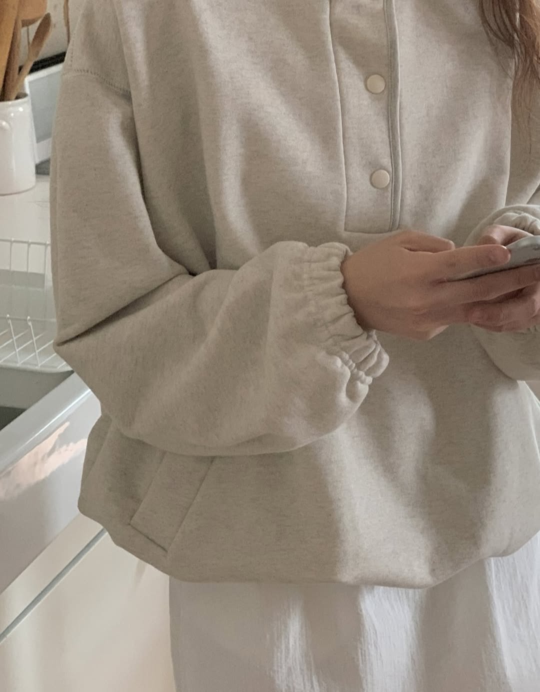 roman button top