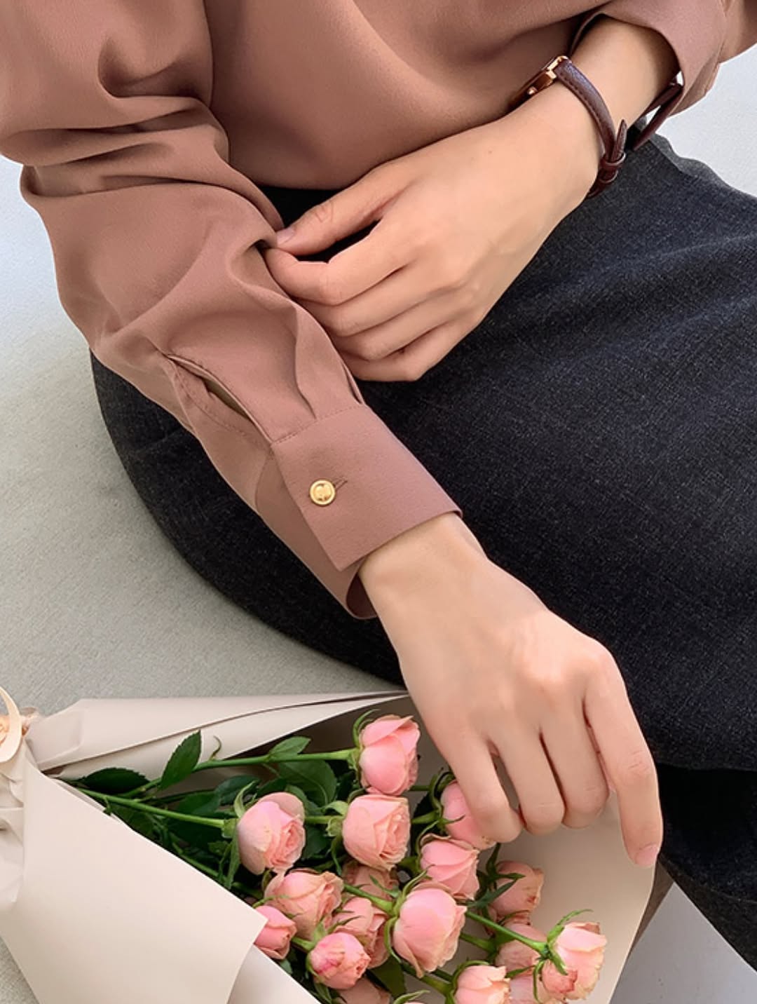 matise tie blouse (pre-order)