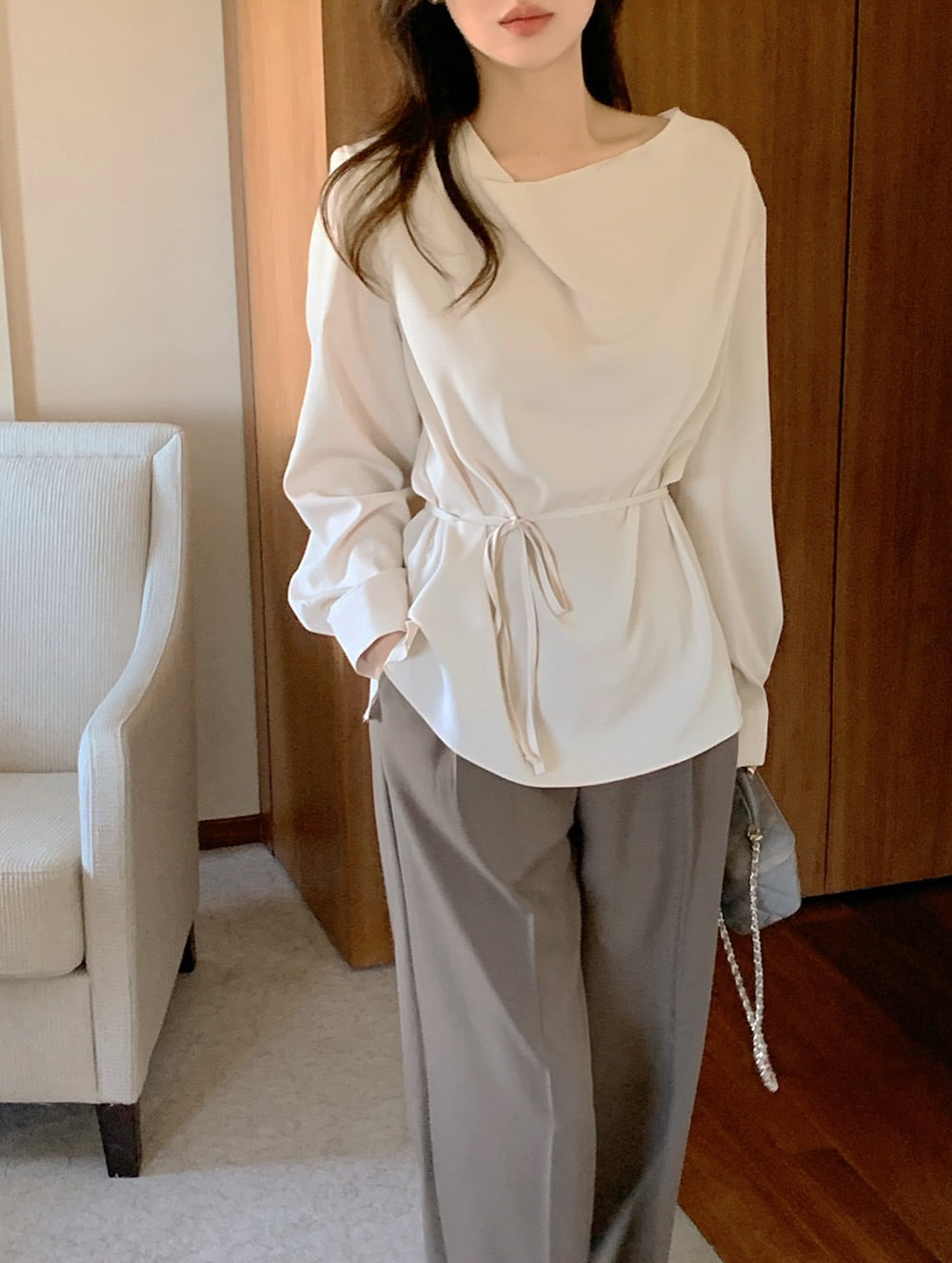 matise tie blouse (pre-order)