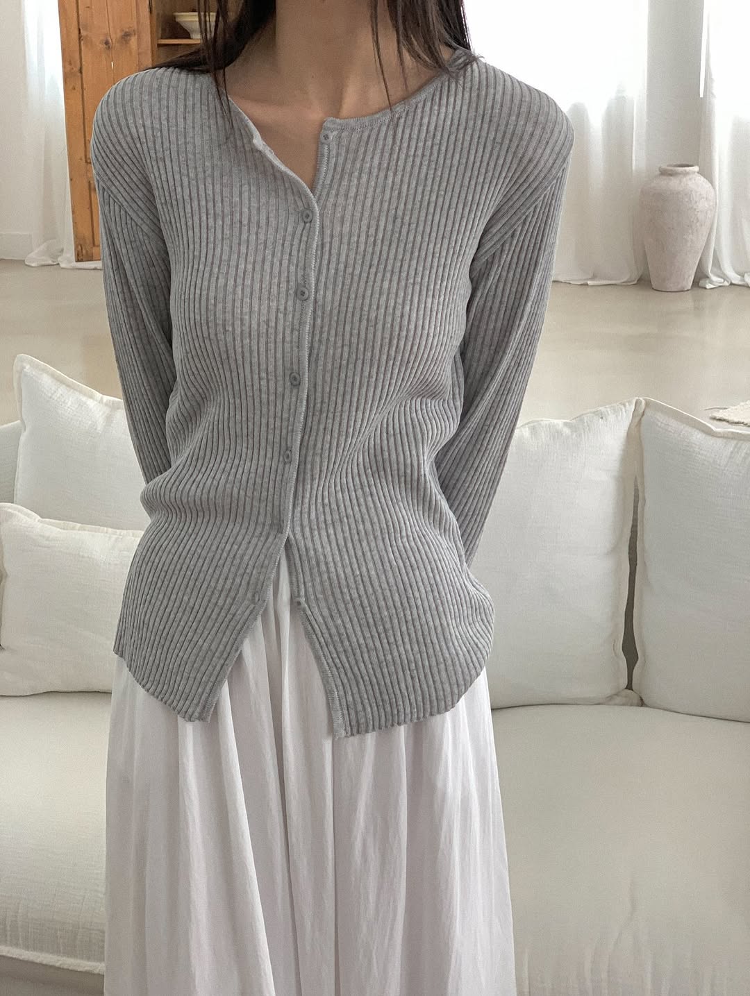 seta linen cardigan