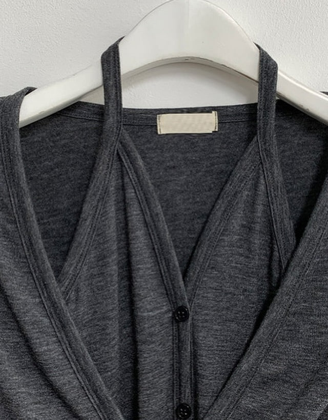 velo layered cardigan