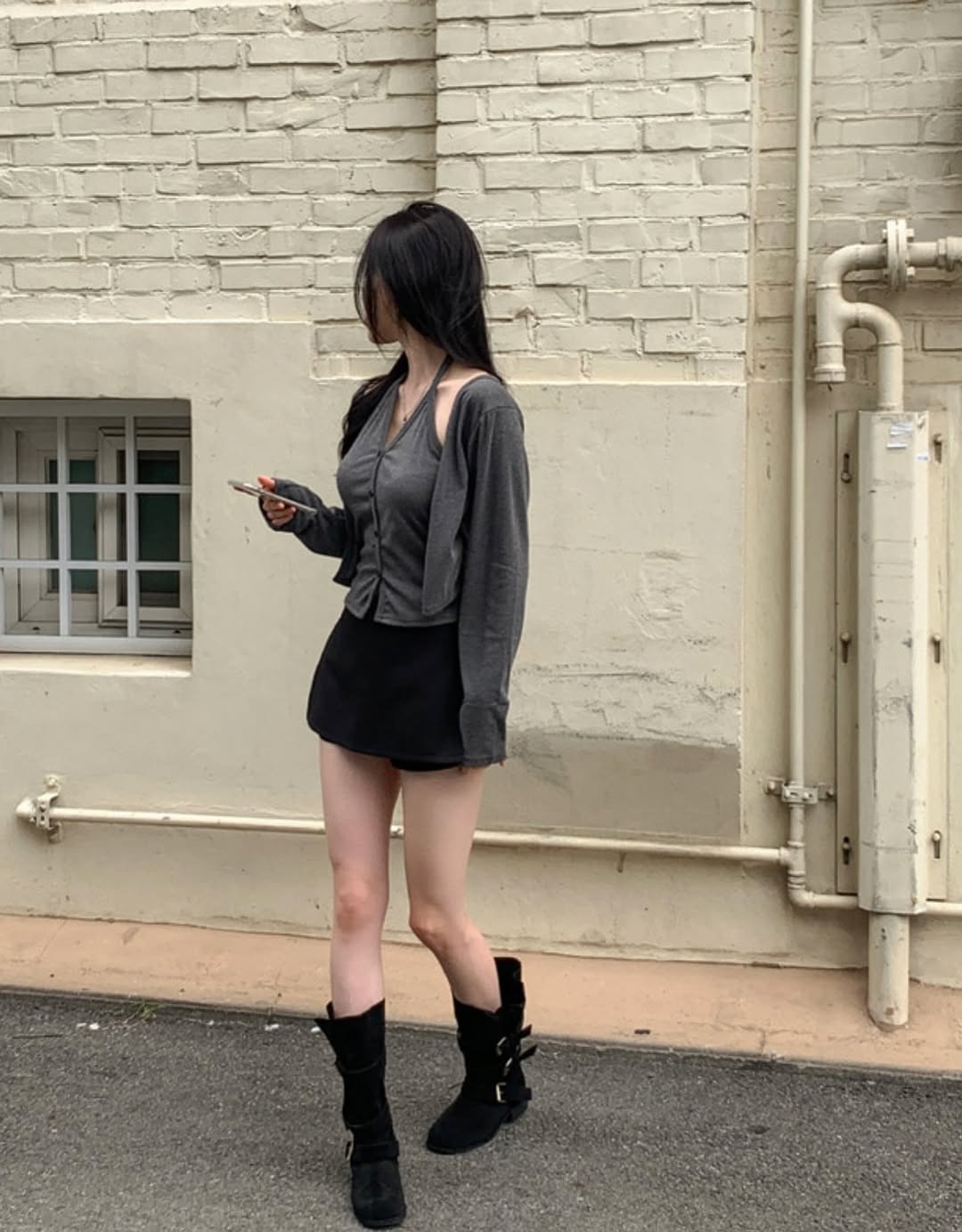 velo layered cardigan