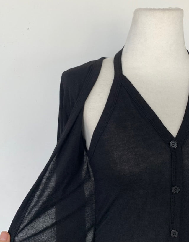 velo layered cardigan
