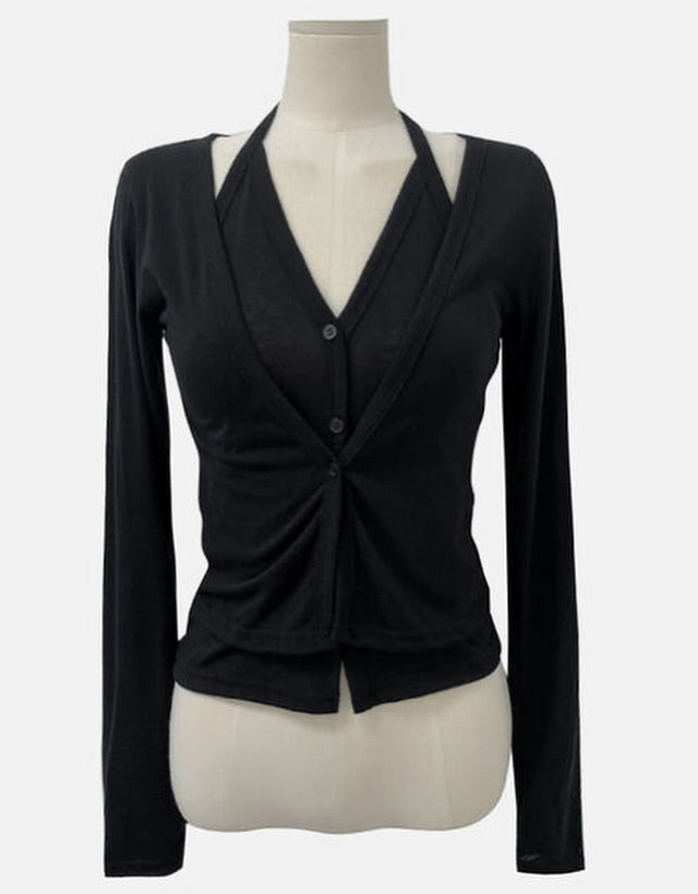 velo layered cardigan