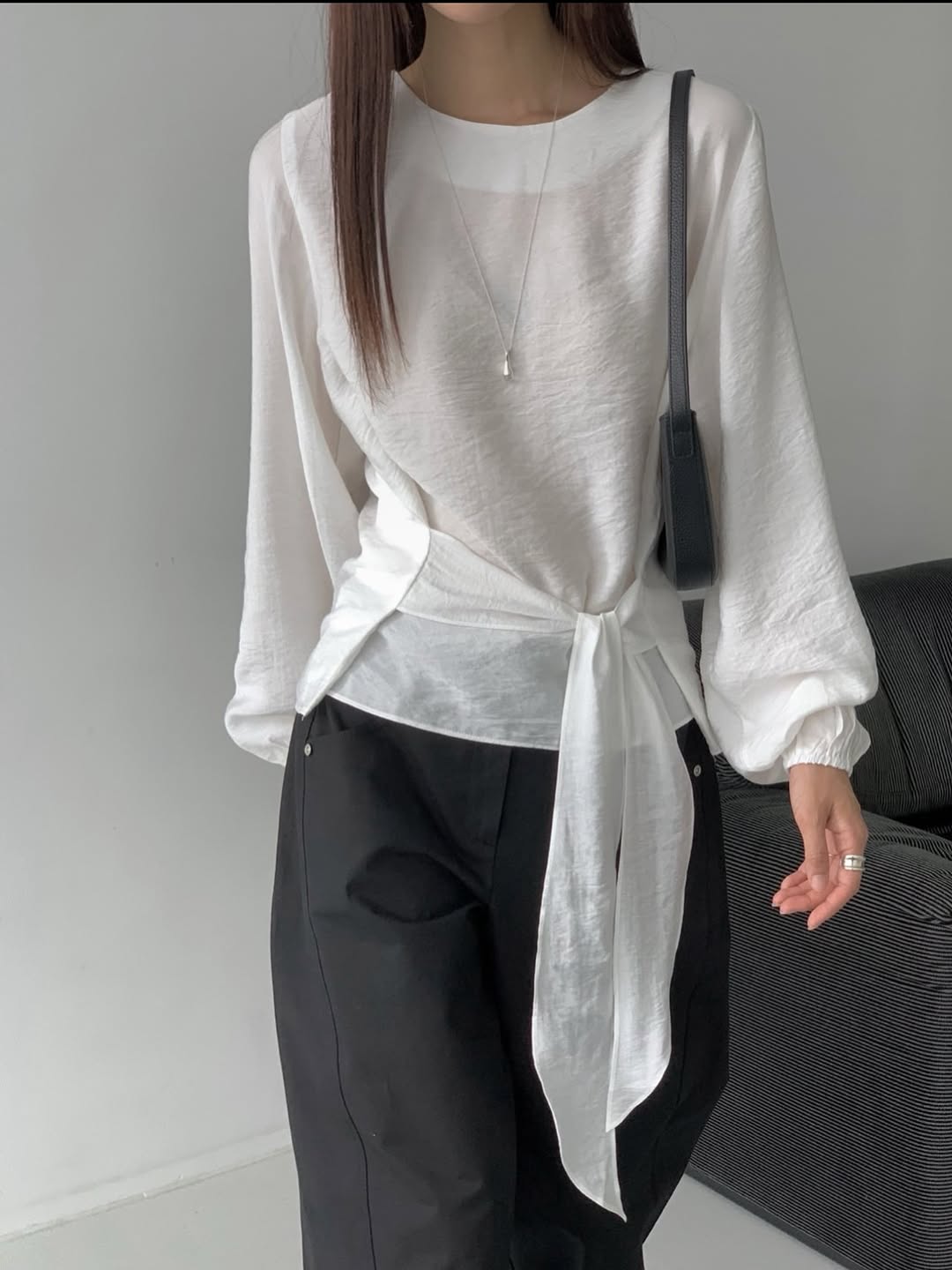 kaye tie blouse