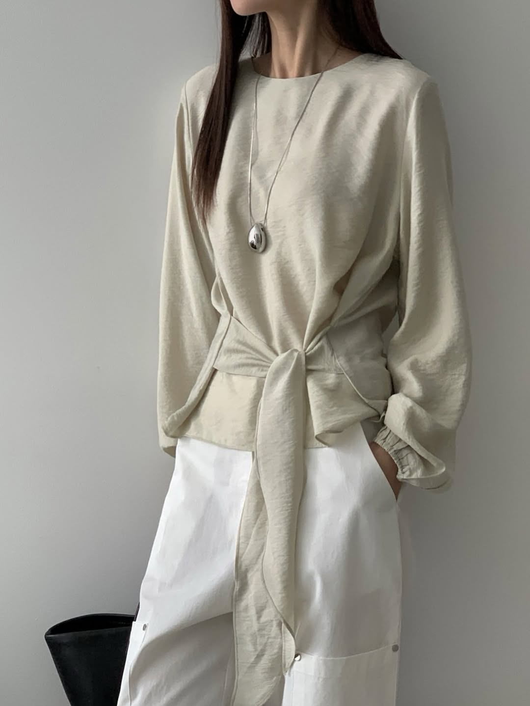 kaye tie blouse