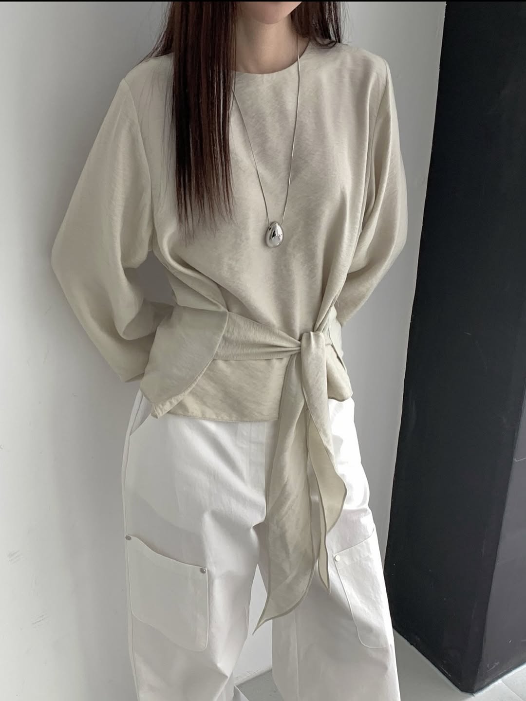 kaye tie blouse