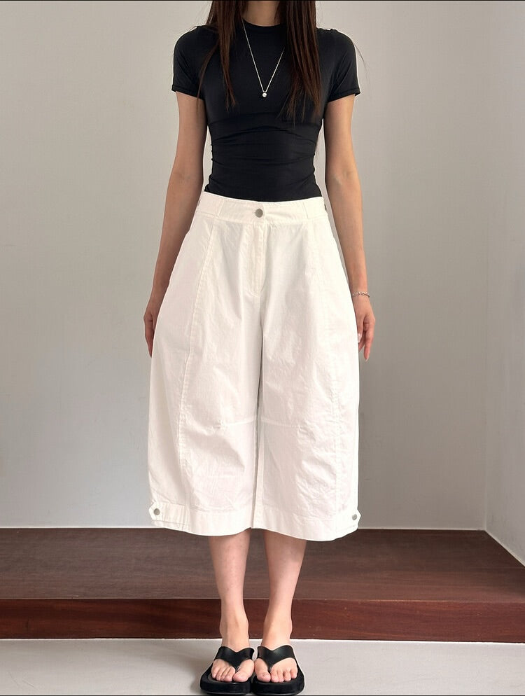 snap bermuda pants (pre-order)