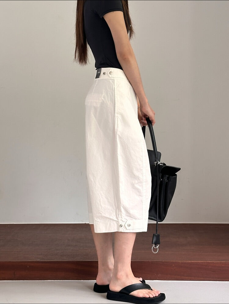 snap bermuda pants (pre-order)