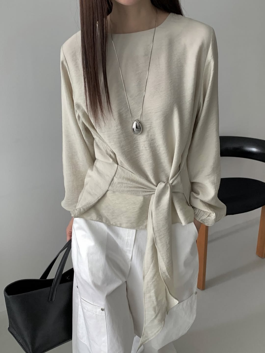 kaye tie blouse