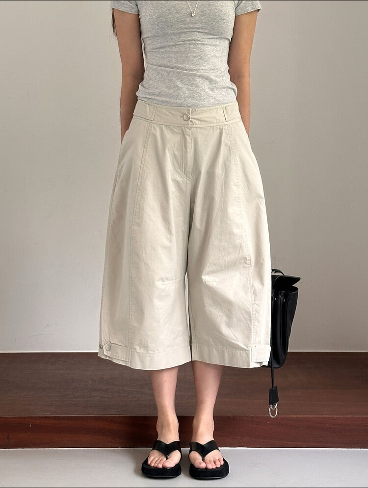 snap bermuda pants (pre-order)