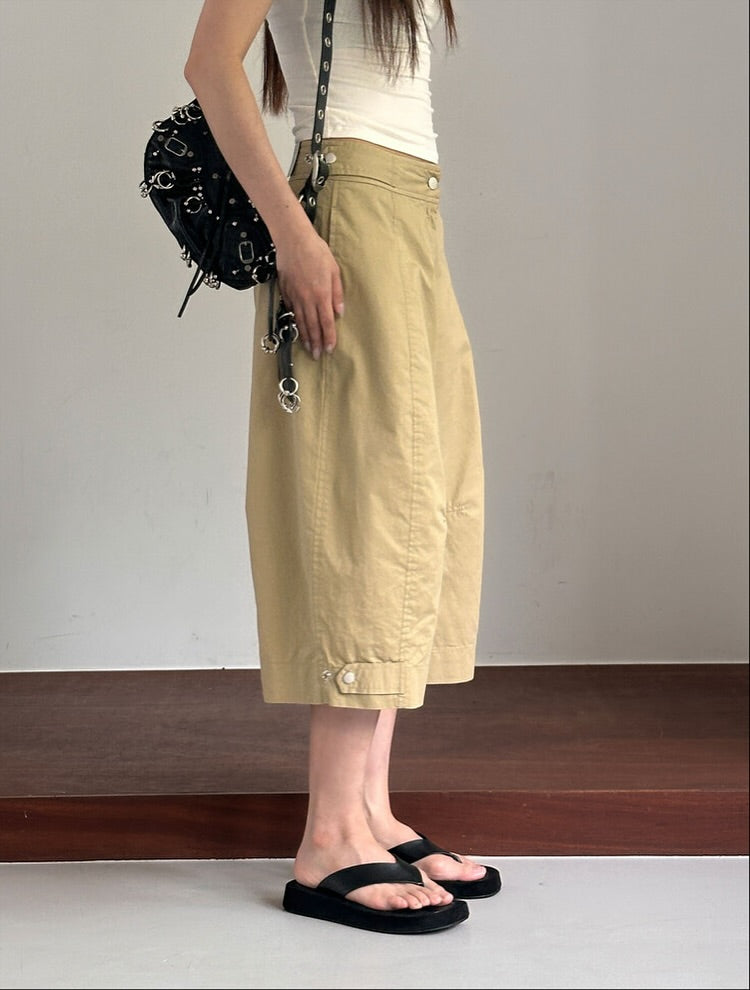 snap bermuda pants (pre-order)