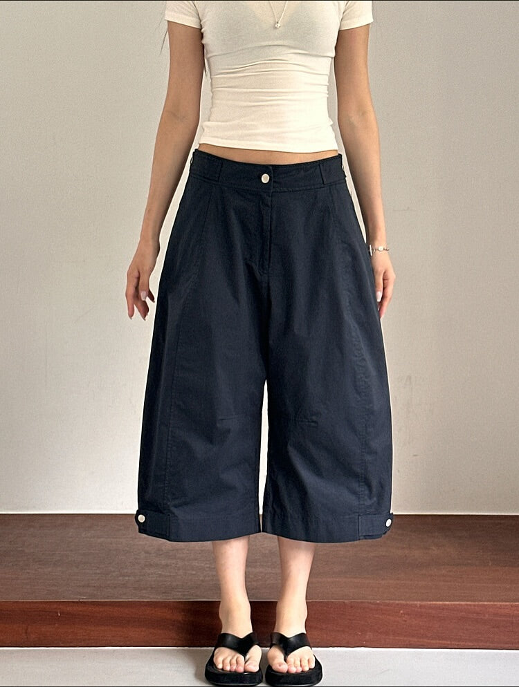 snap bermuda pants (pre-order)