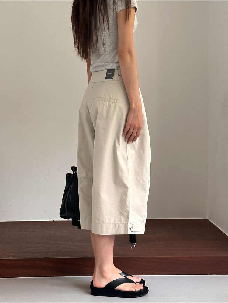 snap bermuda pants (pre-order)
