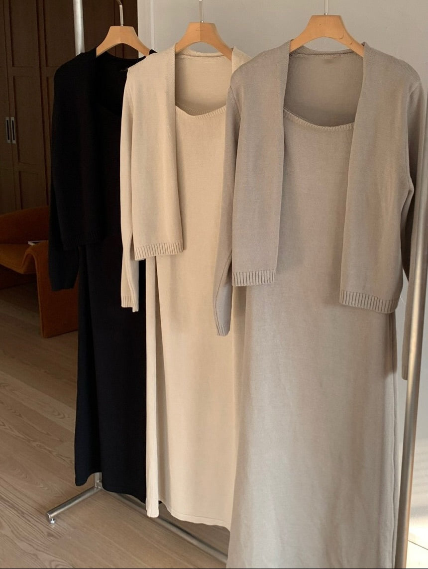 remi knit cardigan set (pre-order)