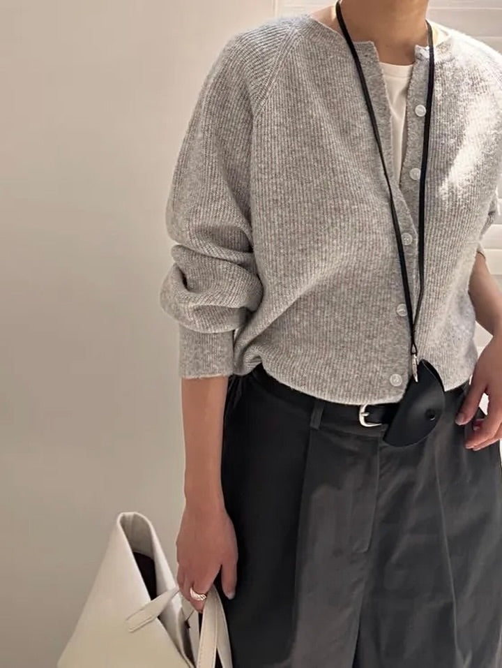 elka wool cardigan