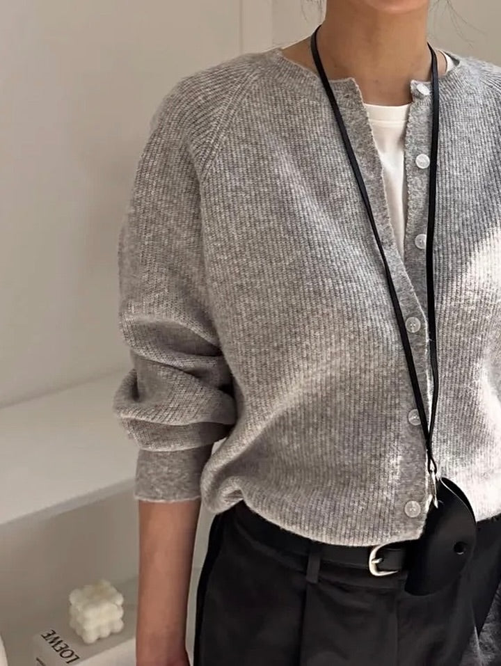 elka wool cardigan