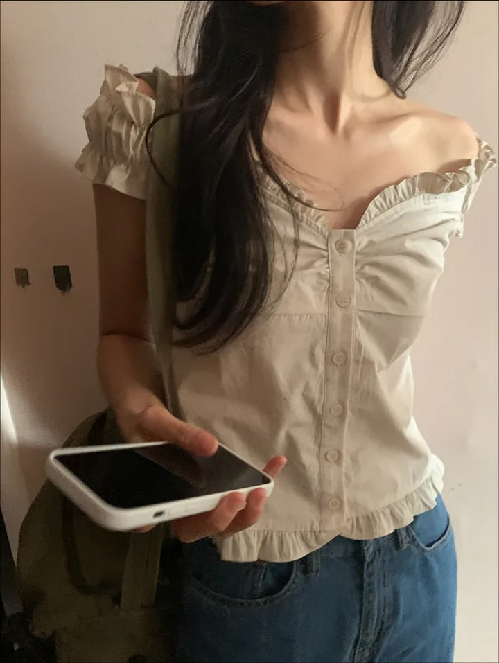 jiny frill blouse