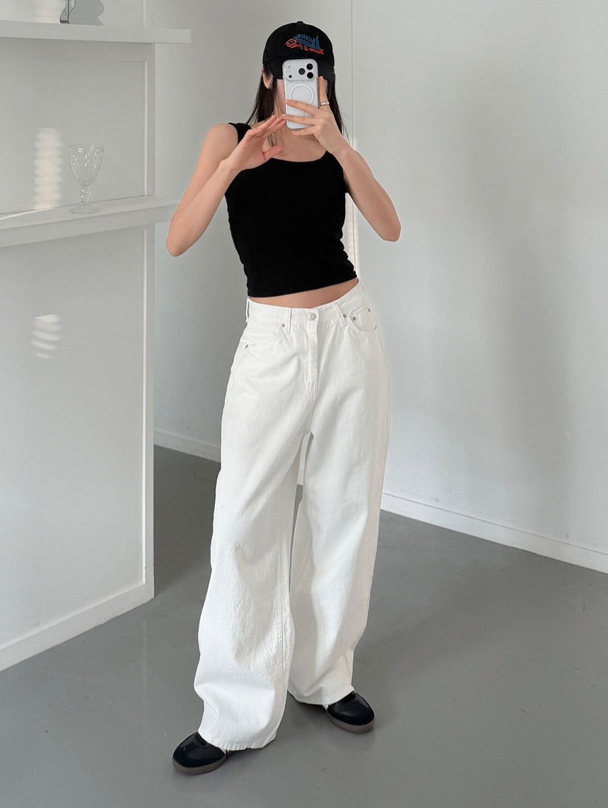 snap barrel pants (pre-order)
