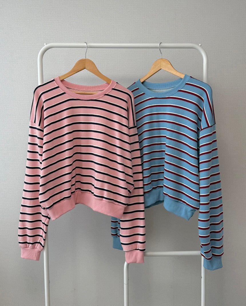 pine striped top (pre-order)
