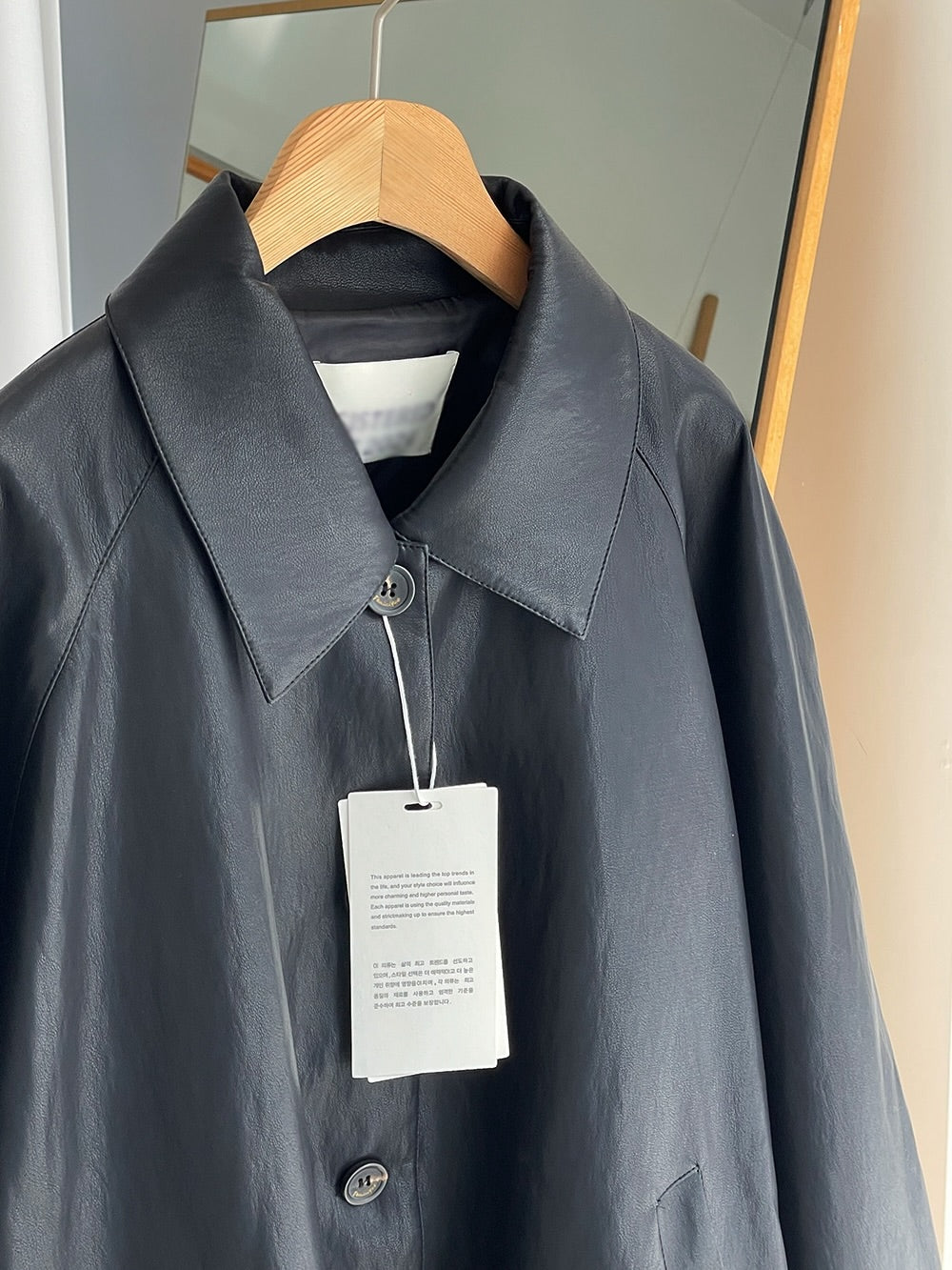 frankie silk leather jacket