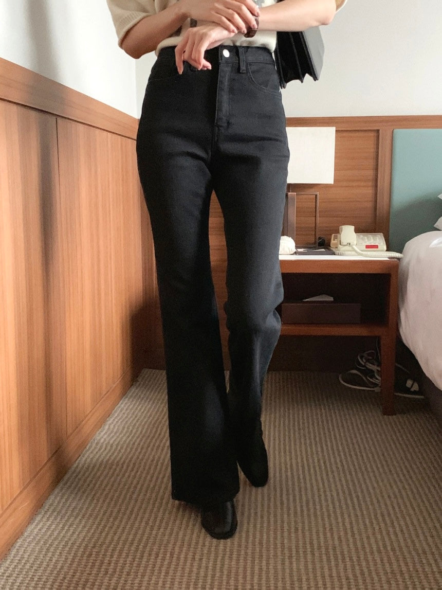 coma fleece pants ( boot-cut)
