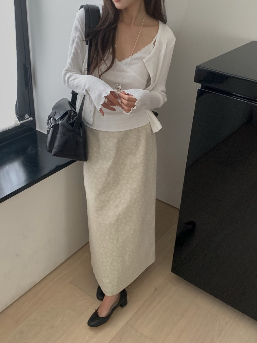 lora lace cardigan set (pre-order)