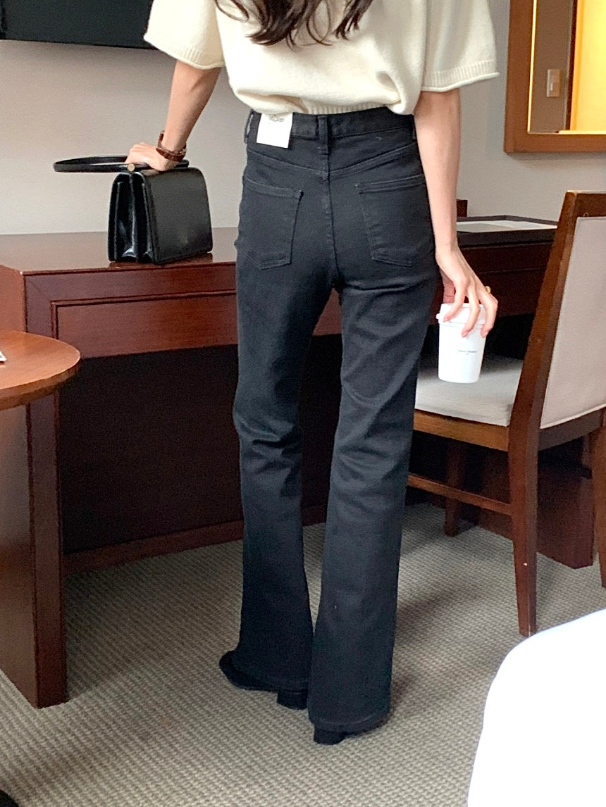 coma fleece pants ( boot-cut)