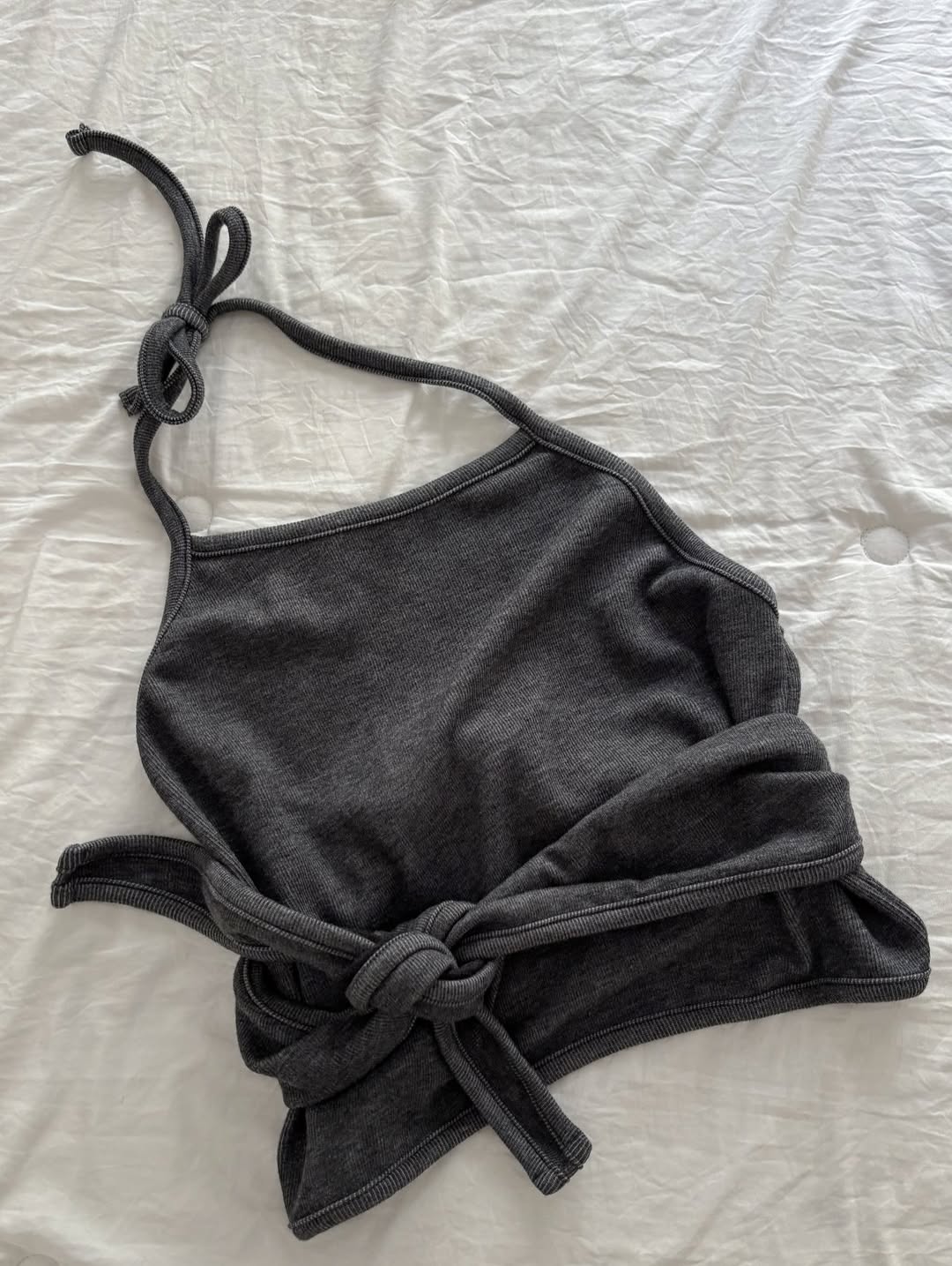 lina halter wrap knit