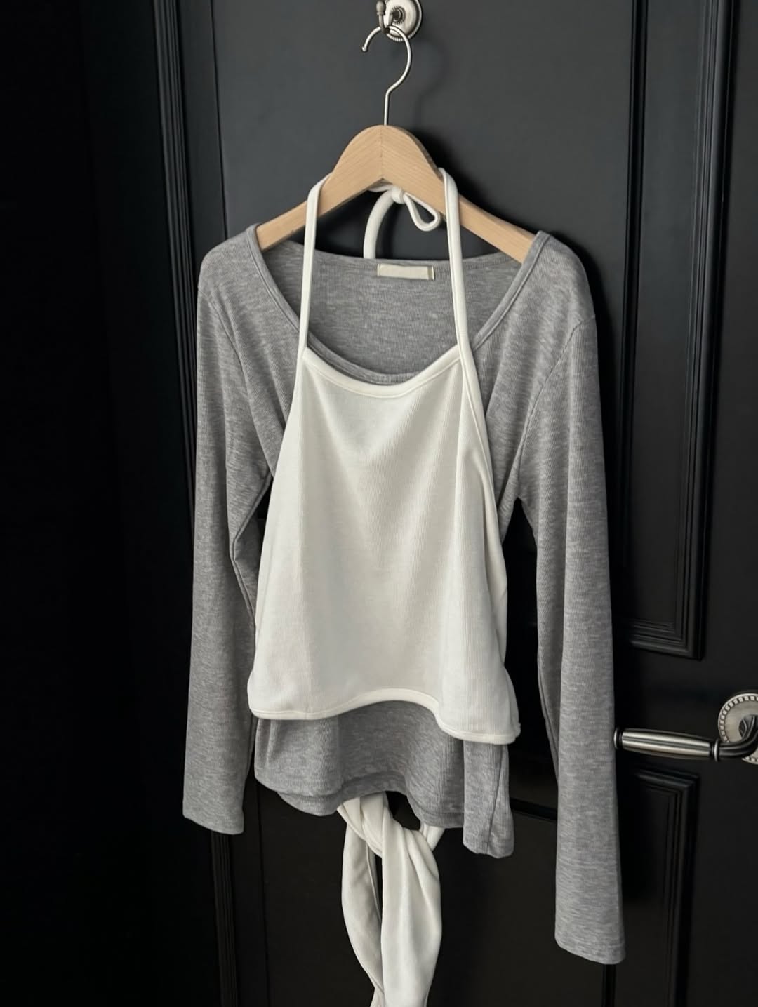 lina halter wrap knit