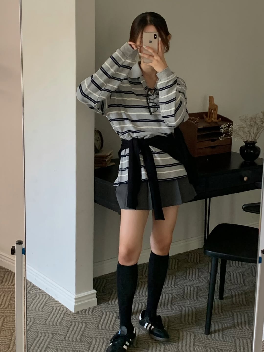 mute striped top