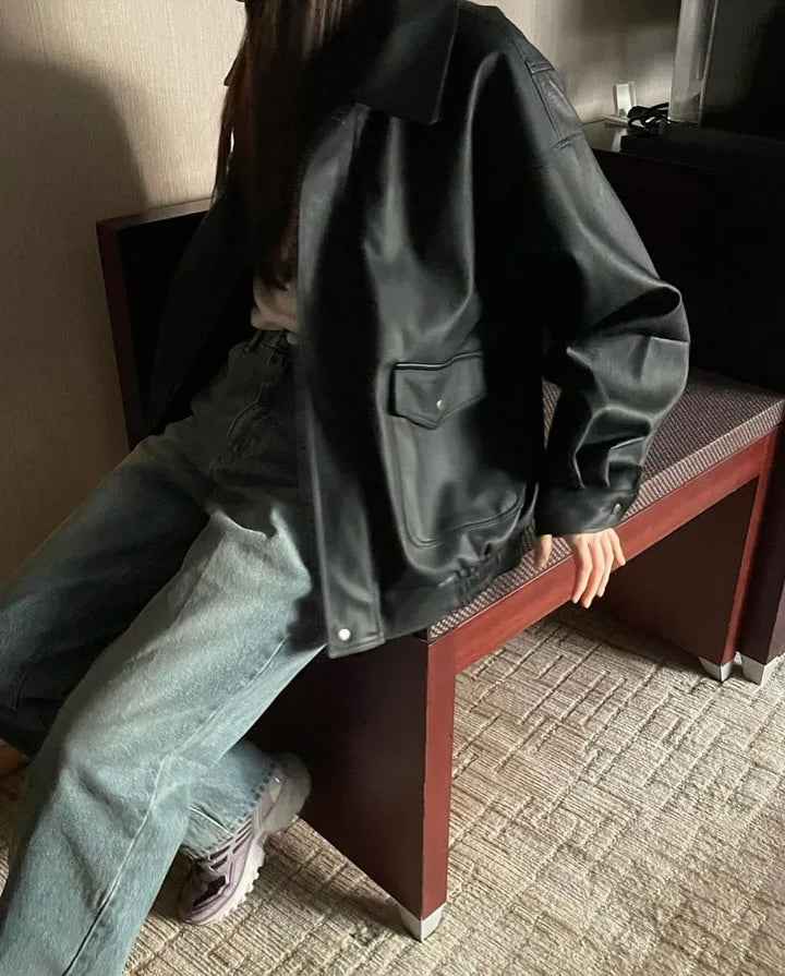 zino vegan leather jacket