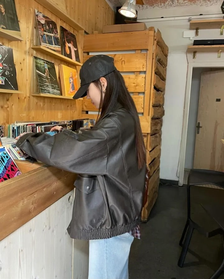 zino vegan leather jacket