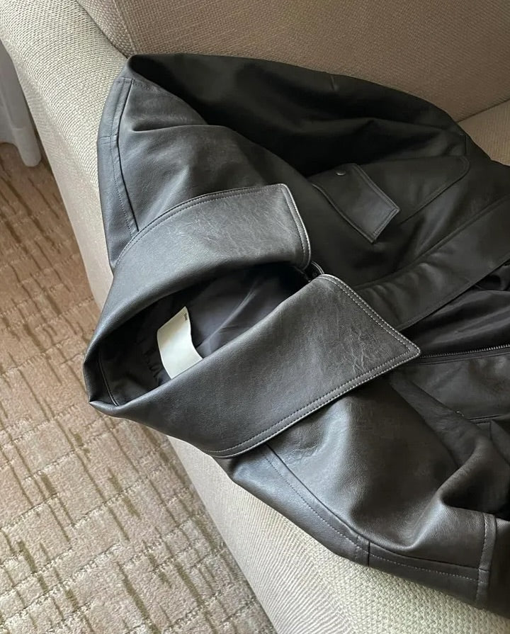 zino vegan leather jacket
