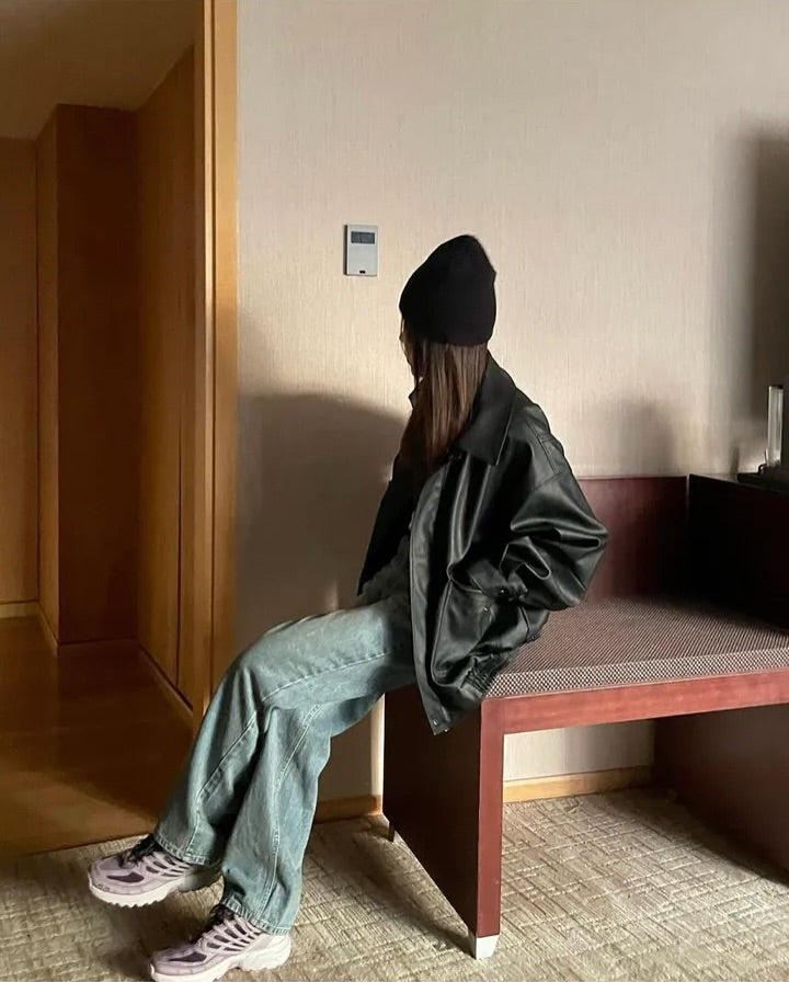 zino vegan leather jacket