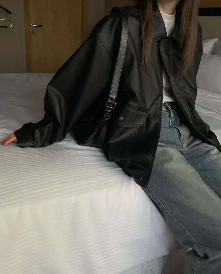 zino vegan leather jacket