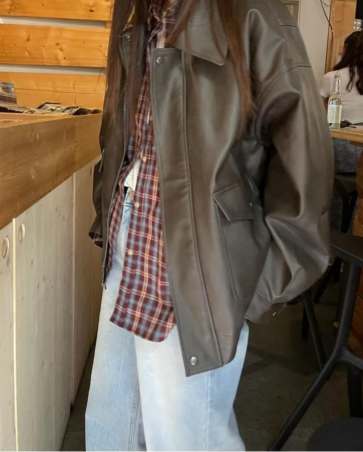 zino vegan leather jacket