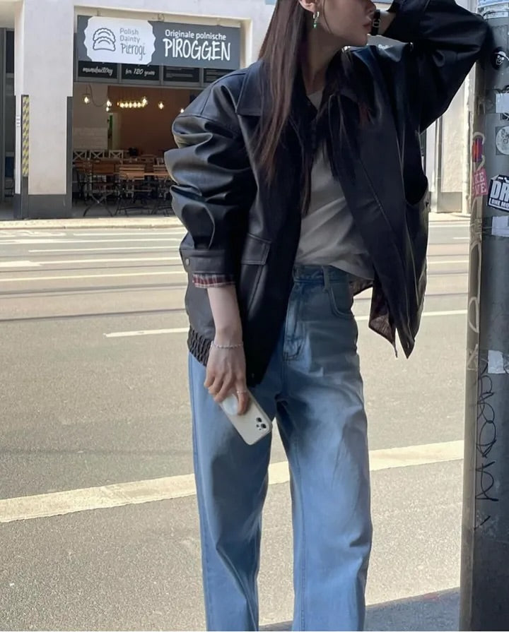 zino vegan leather jacket