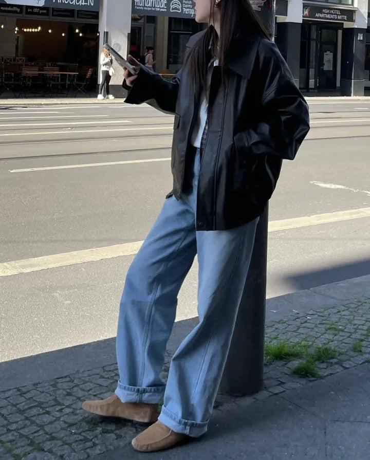 zino vegan leather jacket