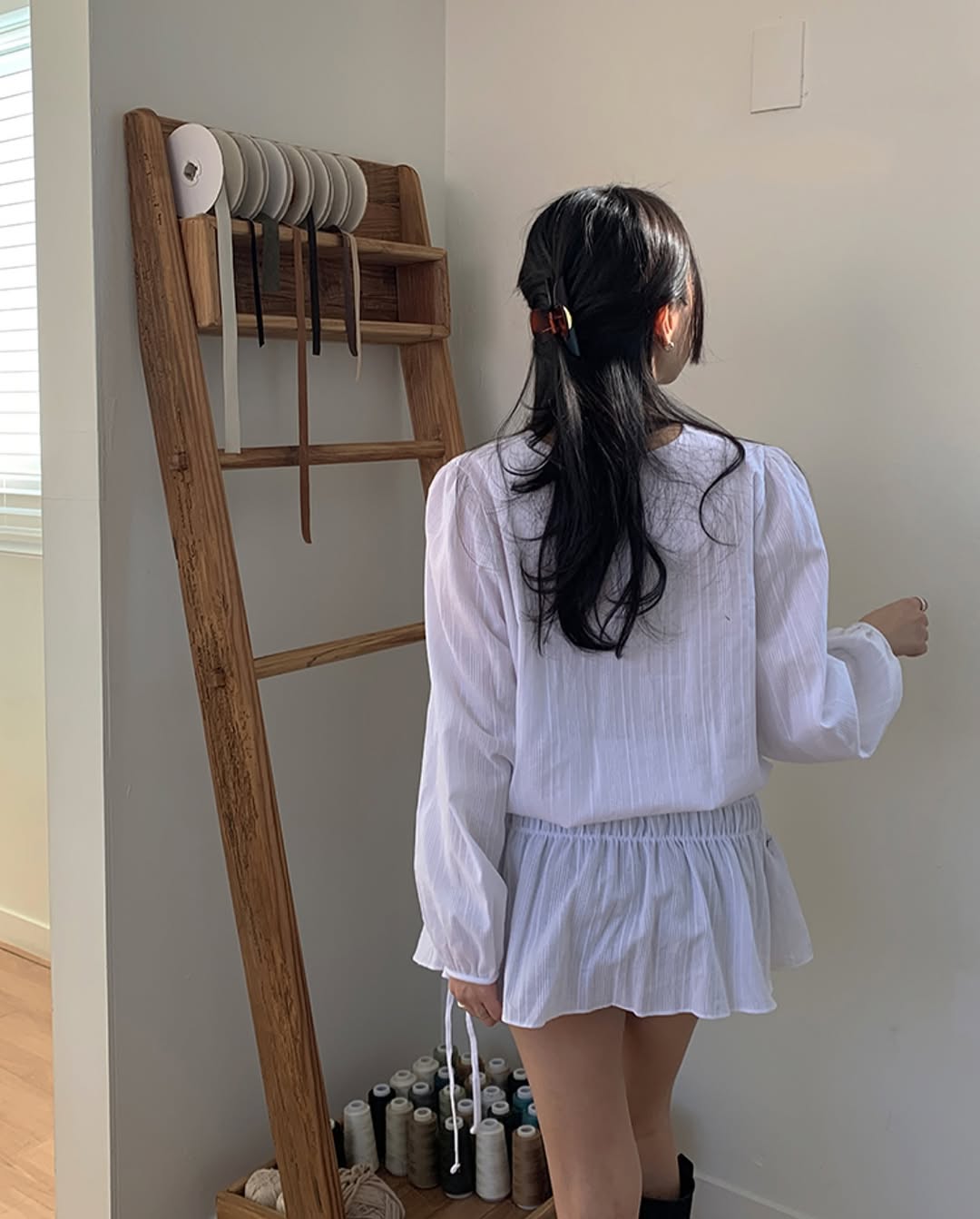 tulip shearing blouse