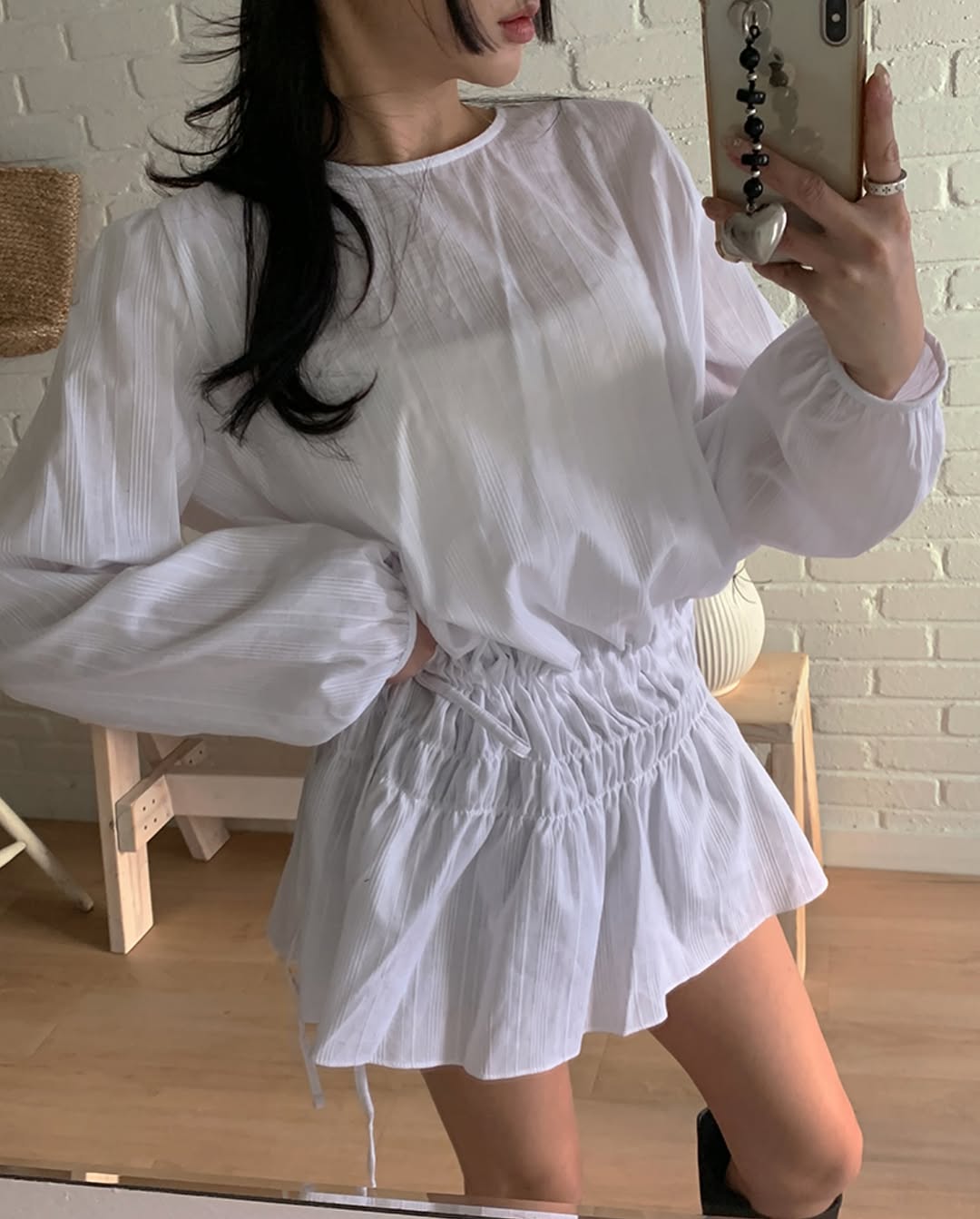tulip shearing blouse