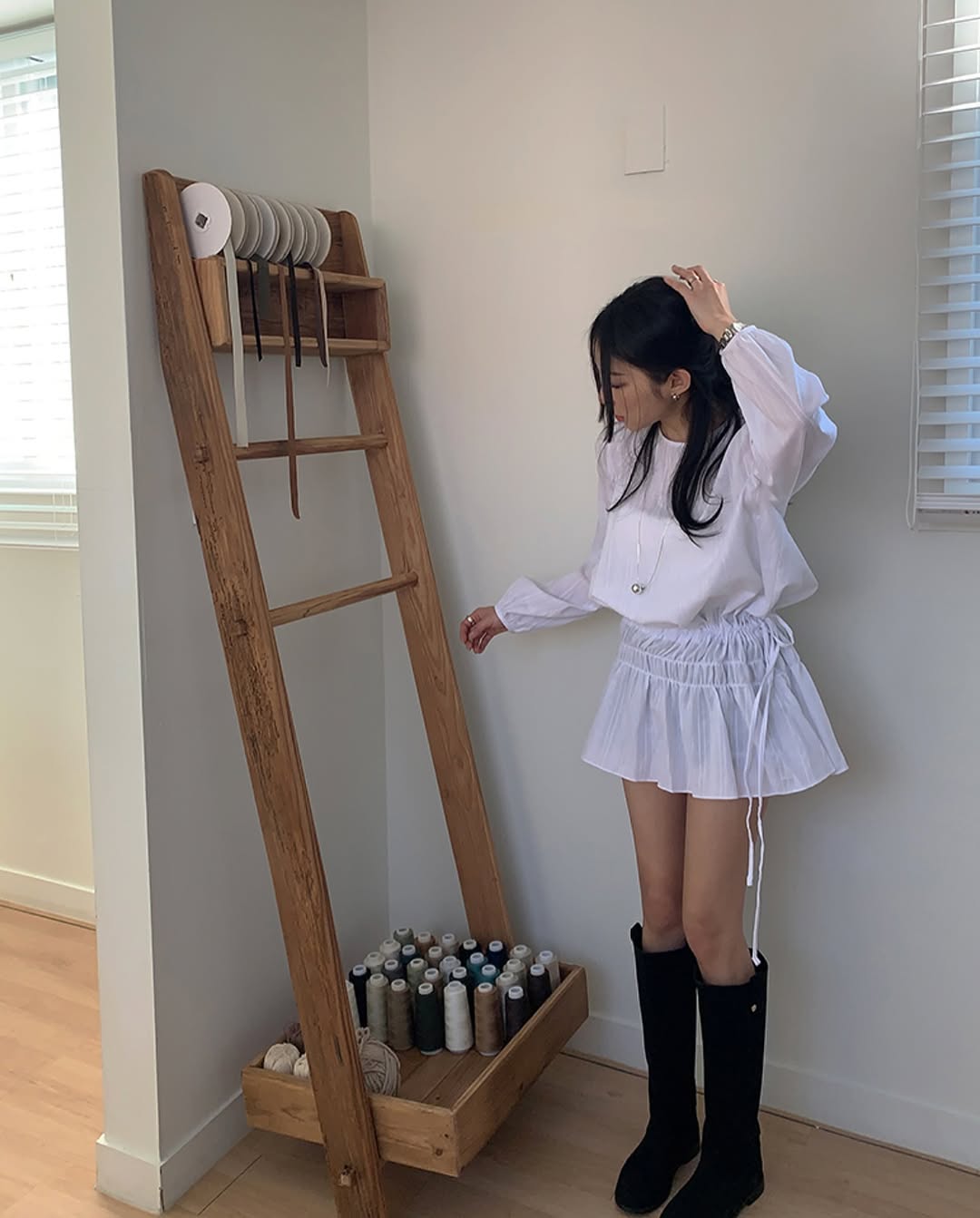 tulip shearing blouse