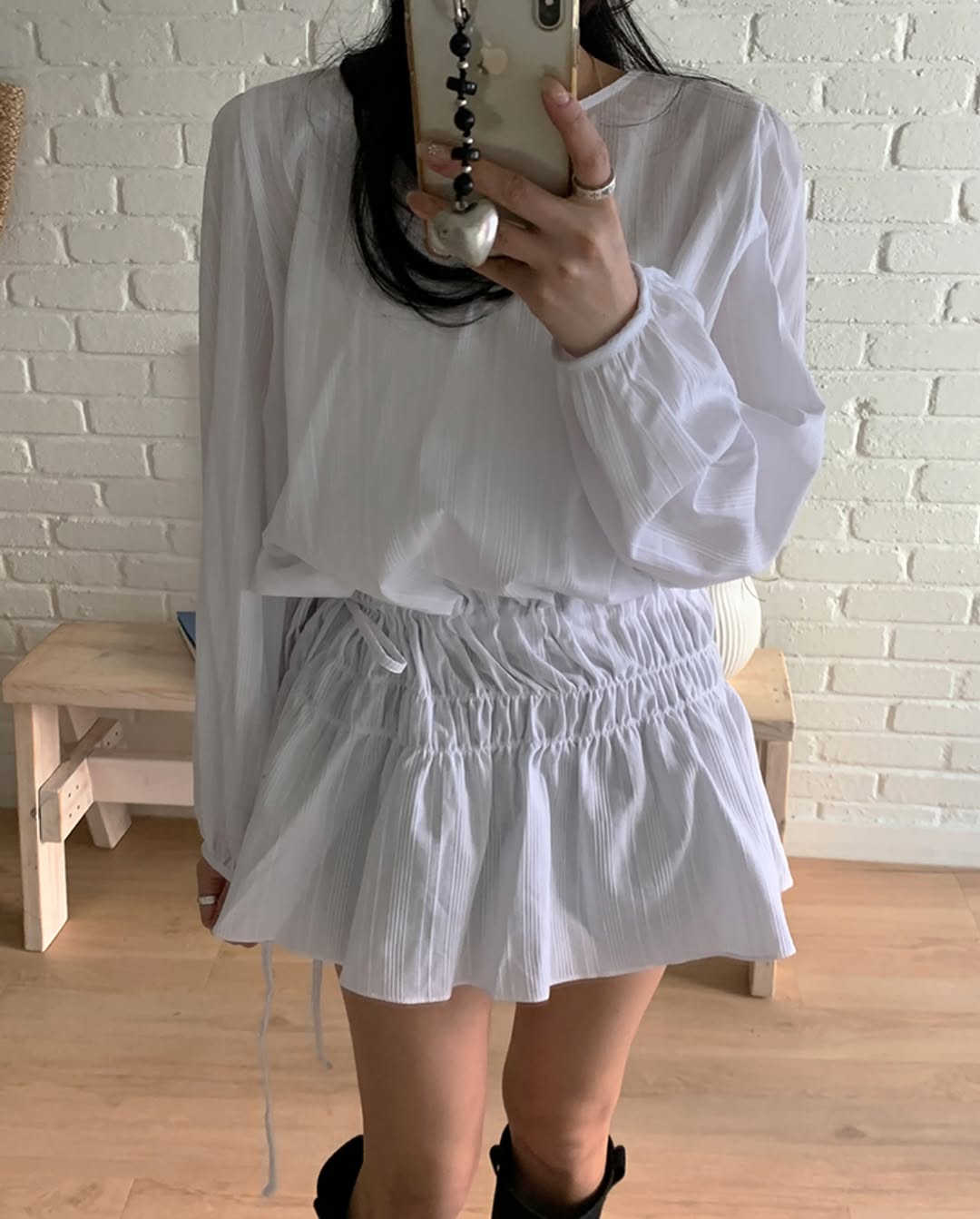 tulip shearing blouse