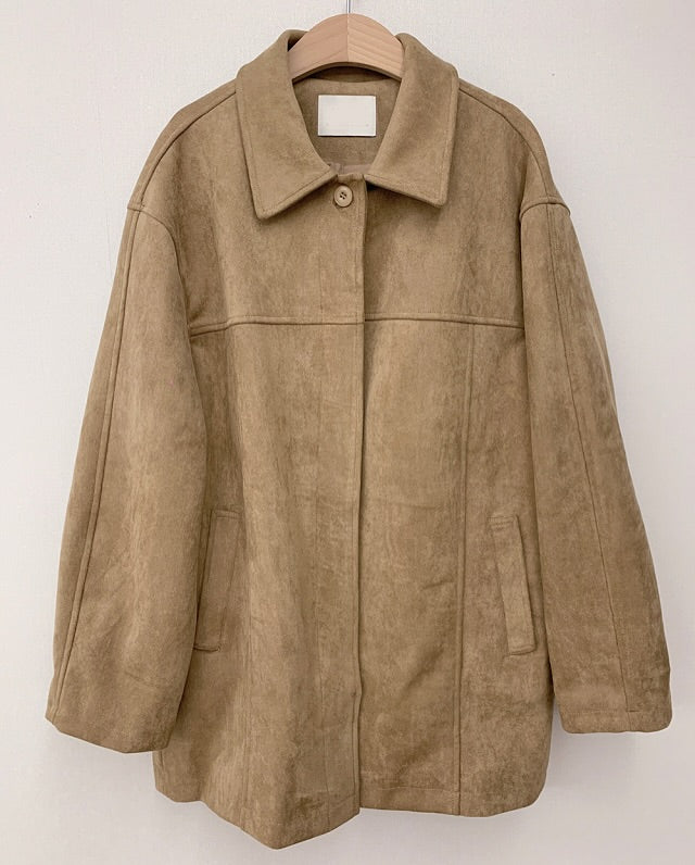 obe suede coat