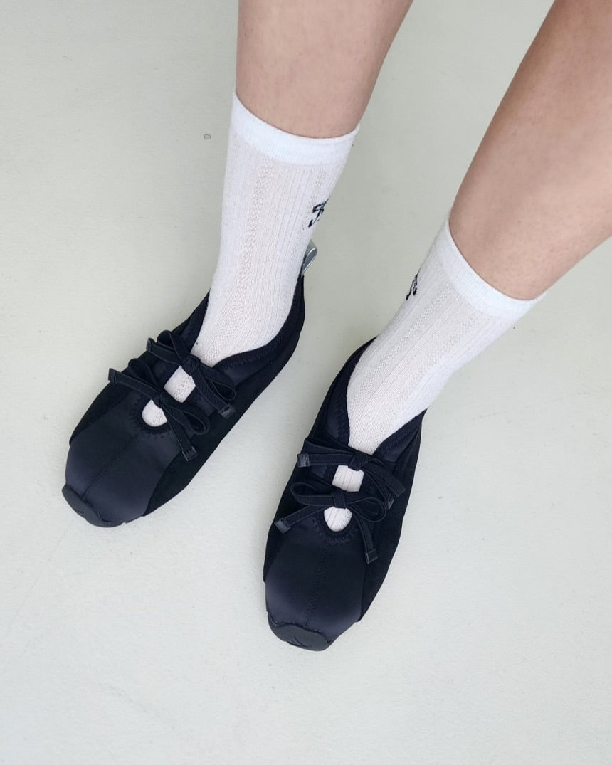 hay ribbon shoes (heels 3cm)