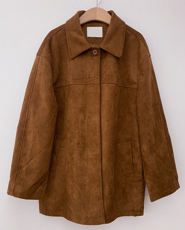 obe suede coat