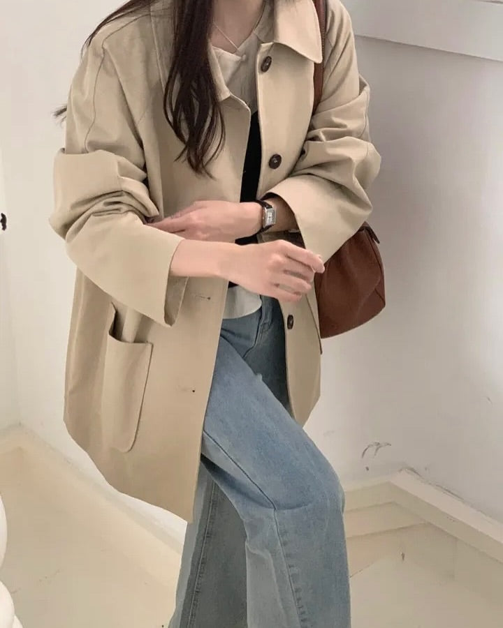 autumn trench coat