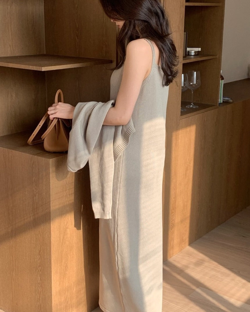 remi knit cardigan set