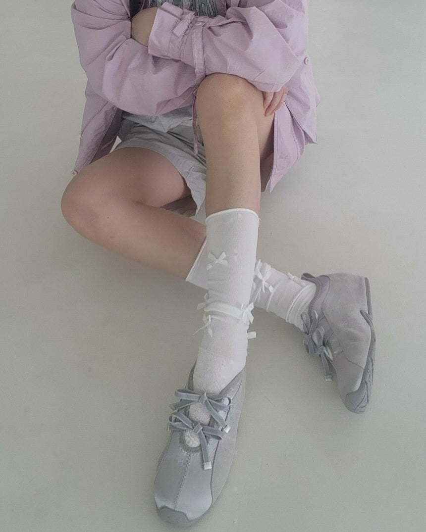 hay ribbon shoes (heels 3cm)