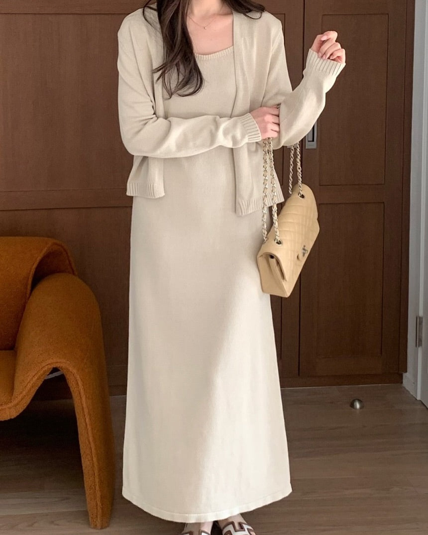 remi knit cardigan set